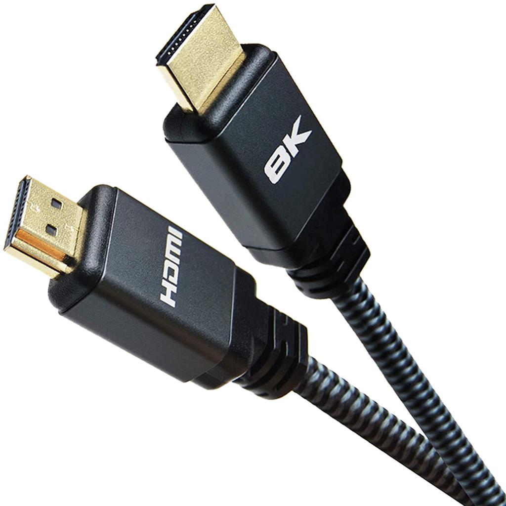 PREVO HDMI-2.1-3M | HDMI cable | 48Gbps 8K@60Hz | 3m | Black and grey