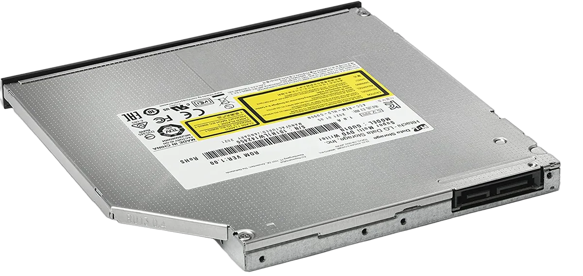 LG GUD1N | Internal slim DVD rewriter | SATA 9.5 mm | Black