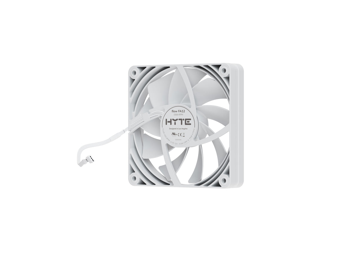 HYTE FA12 | 120mm PWM case fans | 4-pack | Snow White