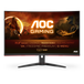 AOC C32G2ZE/BK | Curved gaming monitor | 31.5 inch Full HD 240Hz | Black and red