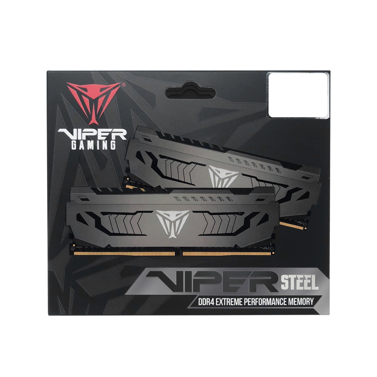 Patriot Viper Steel | 16GB DDR4 RAM kit | 3200MHz CL16 | 2 x 8GB | Gunmetal grey