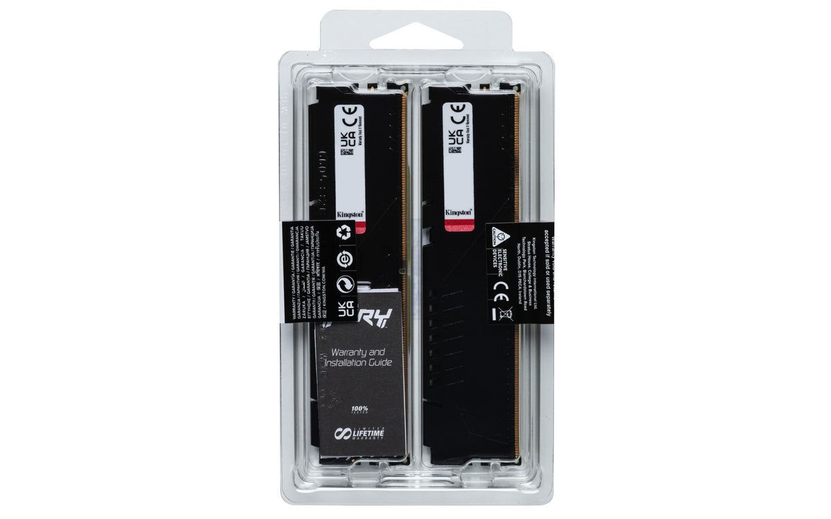 Kingston FURY Beast | DDR5 RAM kit | 64GB 5200MT/s CL40 | 2×32GB Black