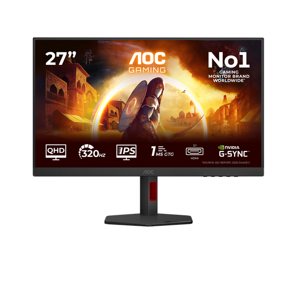 AOC Gaming Q27G4SRU | QHD 320Hz Fast IPS | Black