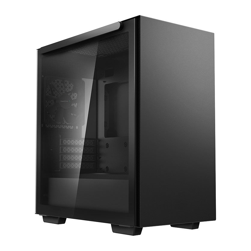DeepCool MACUBE 110 | Micro-ATX Case with 400W PSU | Solid Side Panel | Black