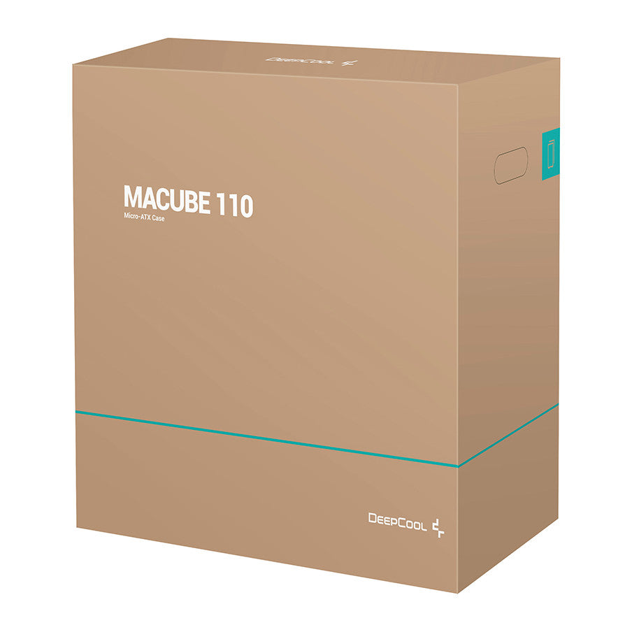 DeepCool MACUBE 110 | Micro-ATX Case with 400W PSU | Solid Side Panel | Black