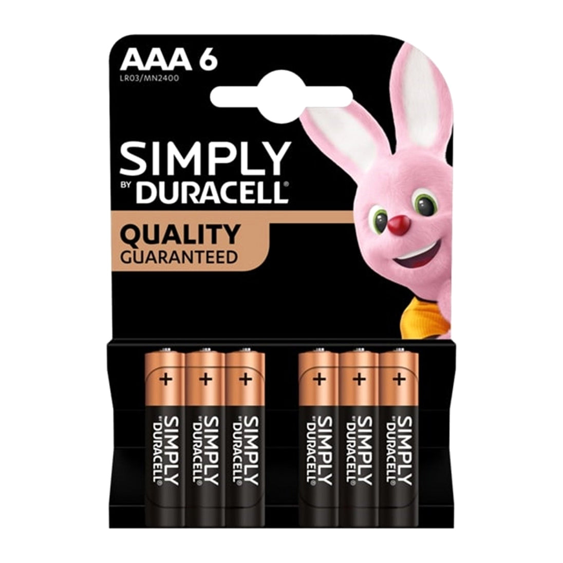 Duracell Simply AAA | Alkaline batteries | Pack of 6