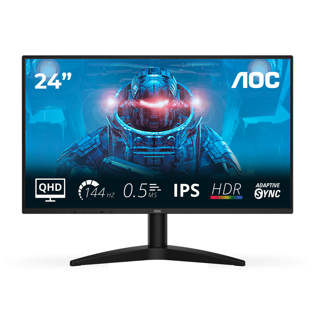 AOC Q24B36X | 23.8-inch QHD monitor | IPS 144Hz | 0.5ms MPRT