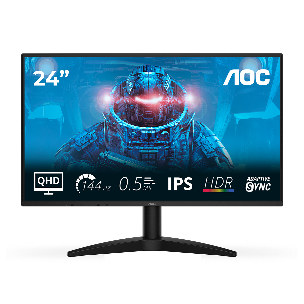 AOC Q24B36X | 23.8-inch QHD monitor | IPS 144Hz | 0.5ms MPRT