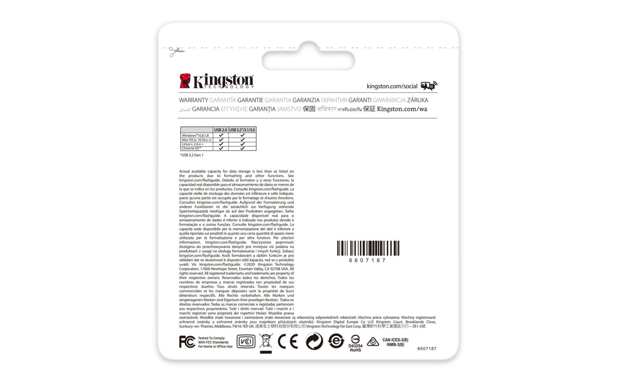 Kingston DataTraveler Kyson | USB flash drive | 512GB USB 3.2 Gen 1 | Silver