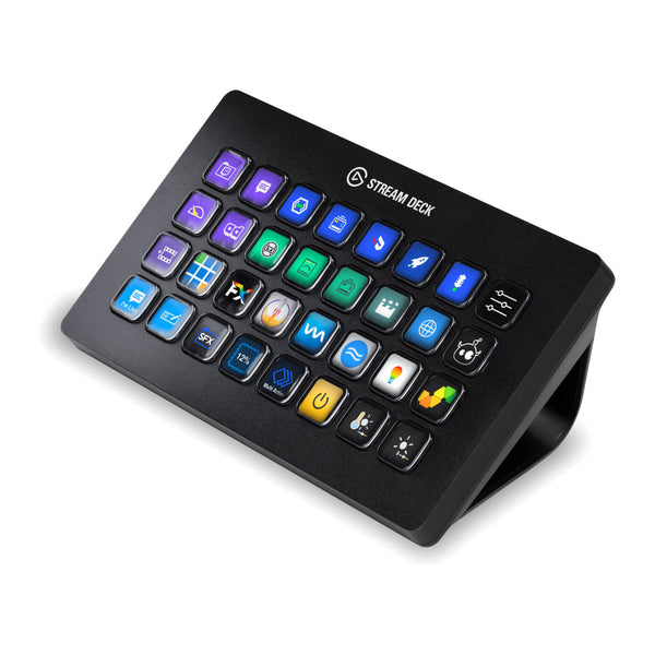 Elgato Stream Deck XL | Streaming control pad | 32 customisable LCD keys | Black