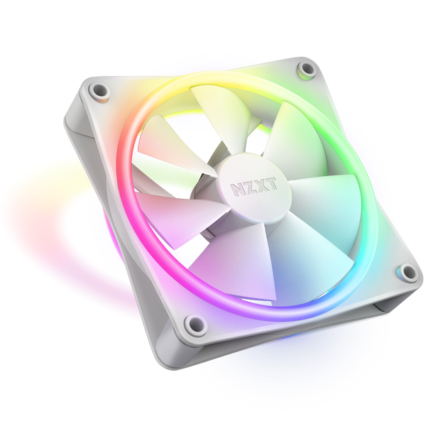 NZXT F120 RGB Duo | 120mm PWM case fans | Triple pack | White