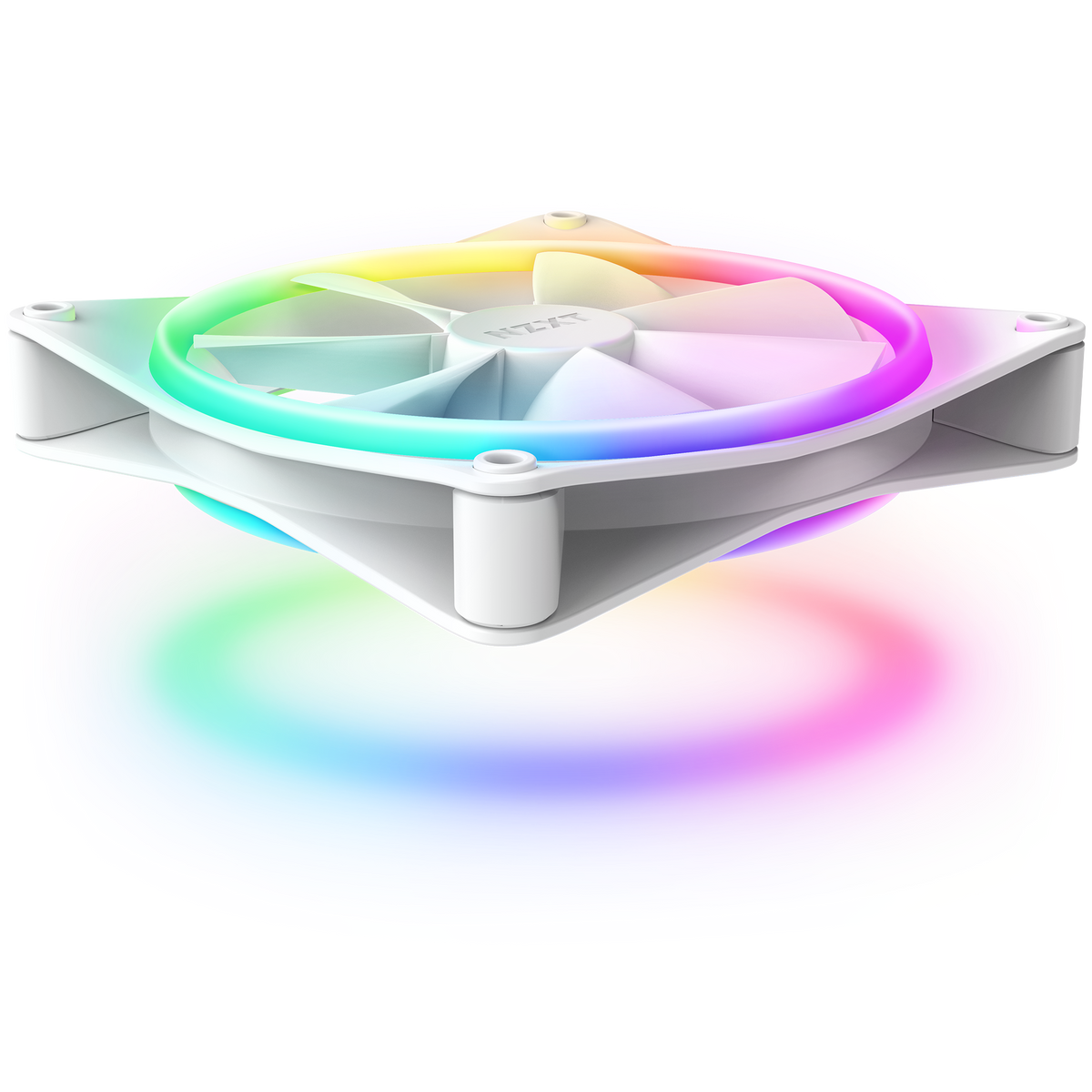 NZXT F140 RGB Duo Twin Pack | 140mm case fans | PWM RGB | White 2-pack