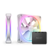 NZXT F140 RGB Duo Twin Pack | 140mm case fans | PWM RGB | White 2-pack