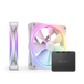 NZXT F140 RGB Duo Twin Pack | 140mm case fans | PWM RGB | White 2-pack