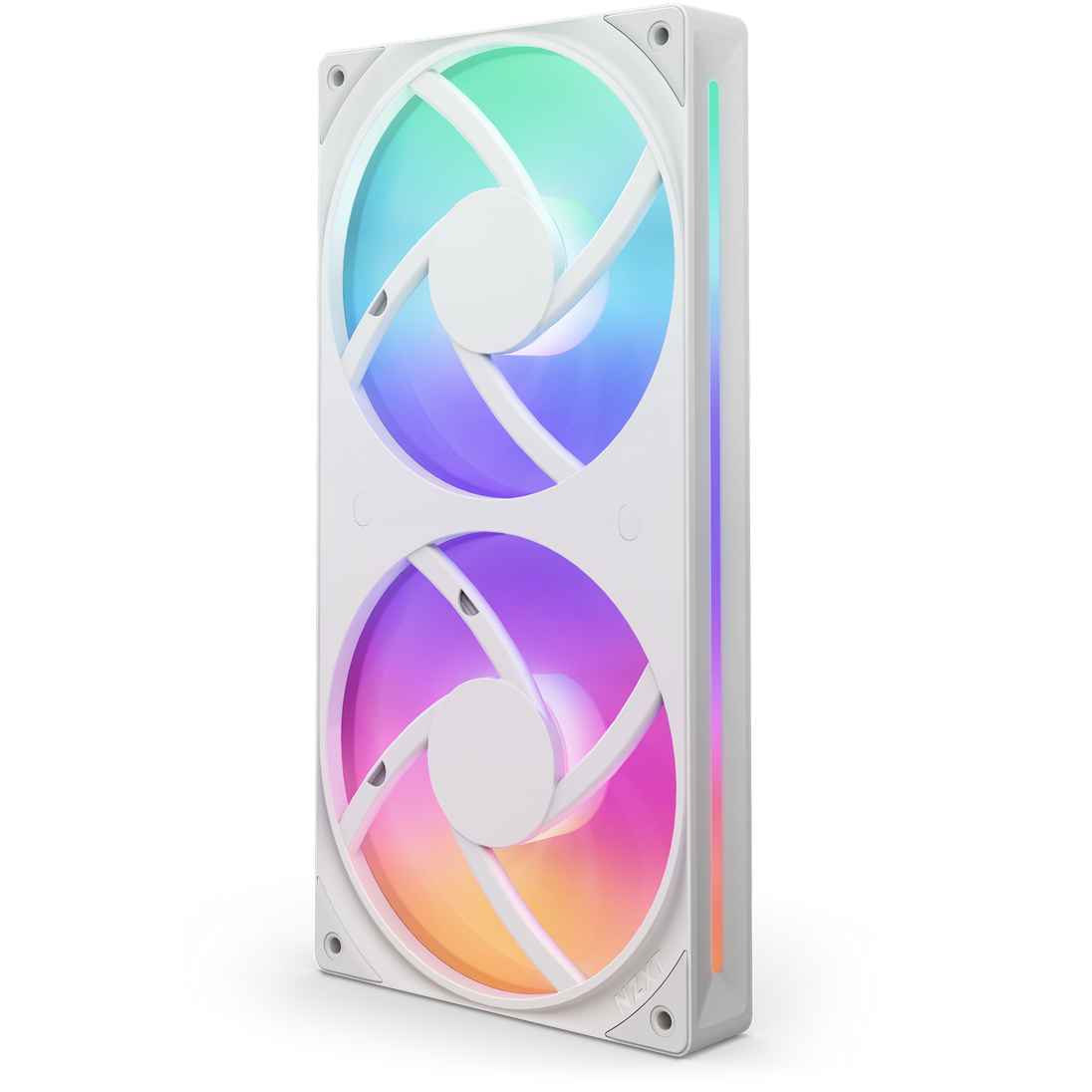 NZXT F240 RGB Core | 240mm case fan | Dual 120mm fans | White RGB