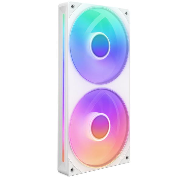 NZXT F240 RGB Core | 240mm case fan | Dual 120mm fans | White RGB
