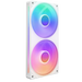 NZXT F240 RGB Core | 240mm case fan | Dual 120mm fans | White RGB