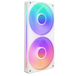 NZXT F240 RGB Core | 240mm case fan | Dual 120mm fans | White RGB