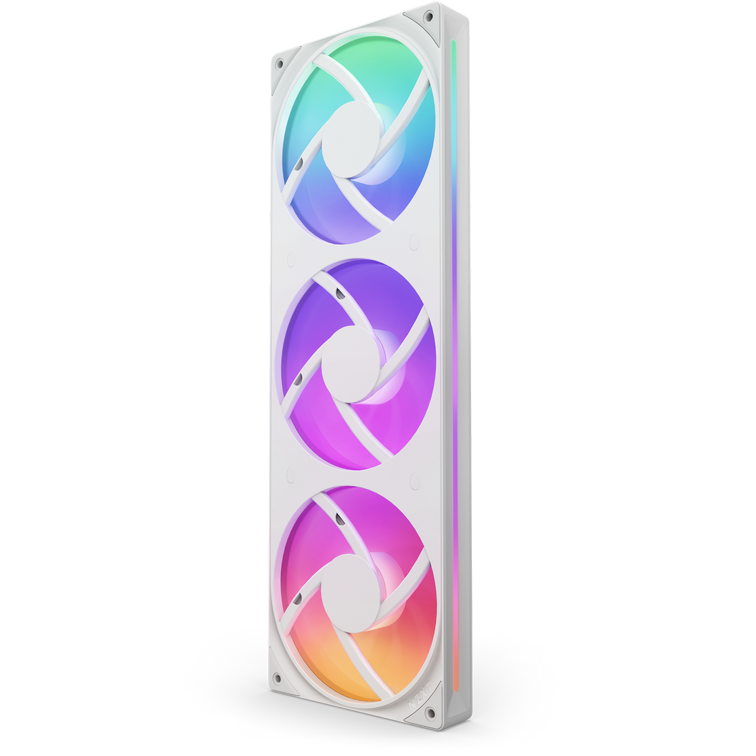 NZXT F360 RGB Core | 360mm RGB case fan | Single-frame triple fan | White
