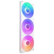 NZXT F360 RGB Core | 360mm RGB case fan | Single-frame triple fan | White