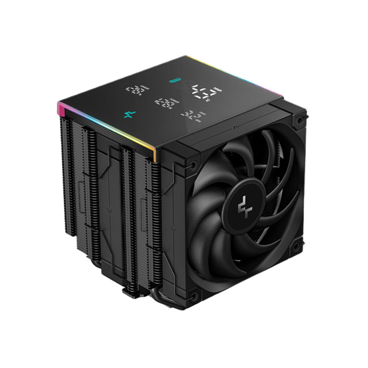 DeepCool AK620 Digital Pro | CPU air cooler | Dual tower with display | Black