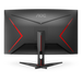 AOC C32G2ZE/BK | Curved gaming monitor | 31.5 inch Full HD 240Hz | Black and red