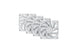 HYTE FA12 | 120mm PWM case fans | 4-pack | Snow White