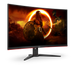 AOC C32G2ZE/BK | Curved gaming monitor | 31.5 inch Full HD 240Hz | Black and red
