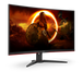 AOC C32G2ZE/BK | Curved gaming monitor | 31.5 inch Full HD 240Hz | Black and red