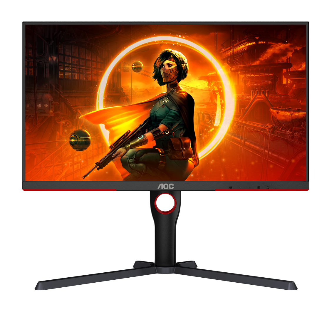 AOC Q27G3XMN/BK | 27-inch gaming monitor | QHD 180Hz Mini LED | Black and red