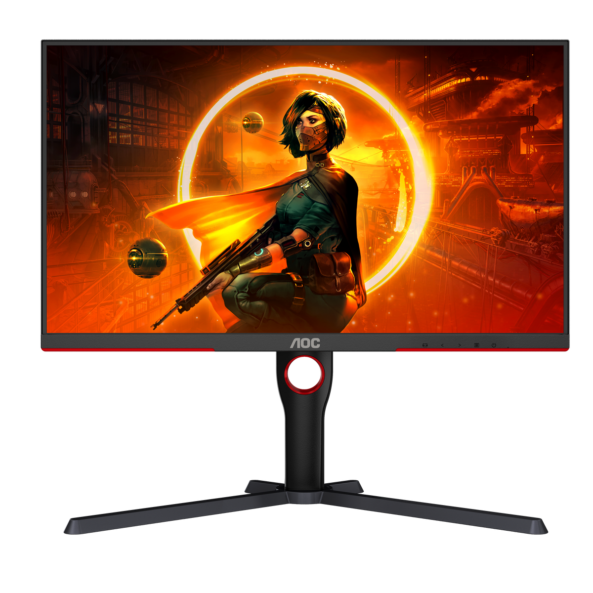 AOC Q27G3XMN/BK | 27-inch gaming monitor | QHD 180Hz Mini LED | Black and red