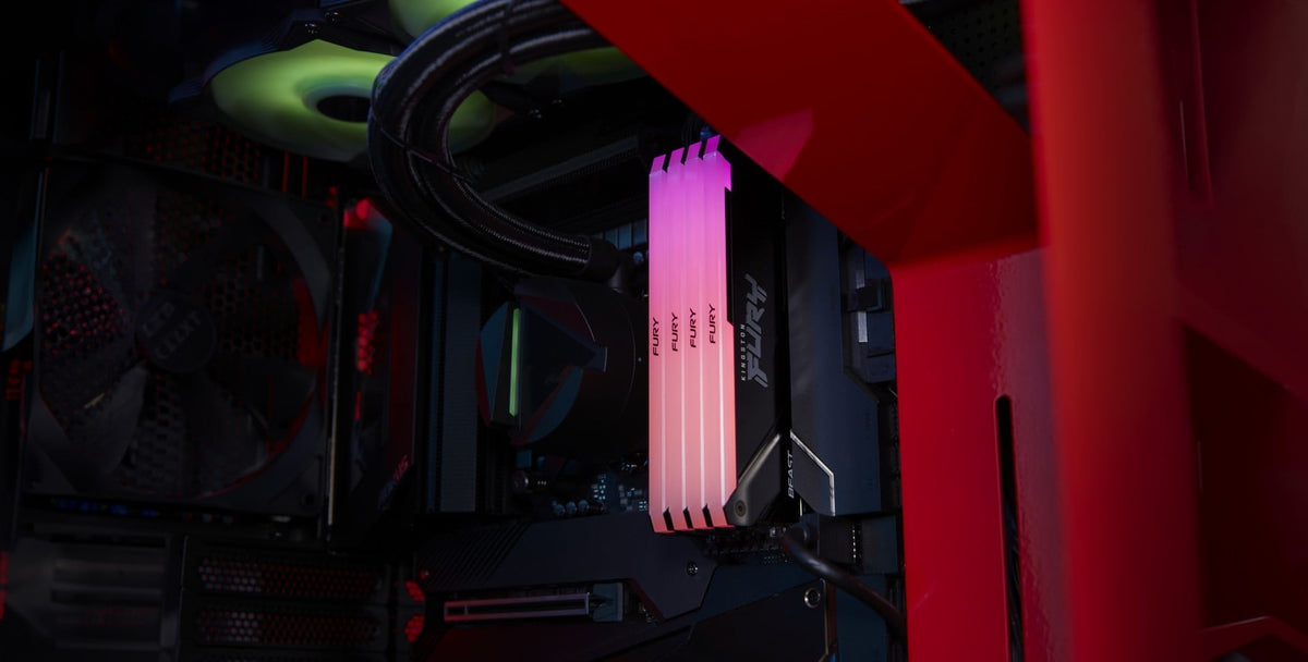 Kingston FURY Beast RGB | 16GB DDR4 RAM | 3600MT/s CL17 | 2 x 8GB Black