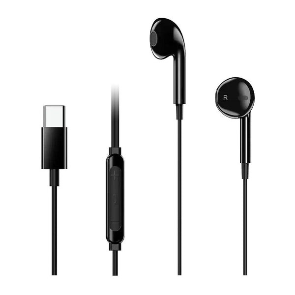 Genius HS-M365 | USB-C in-ear earbuds | In-line microphone and controls | Black