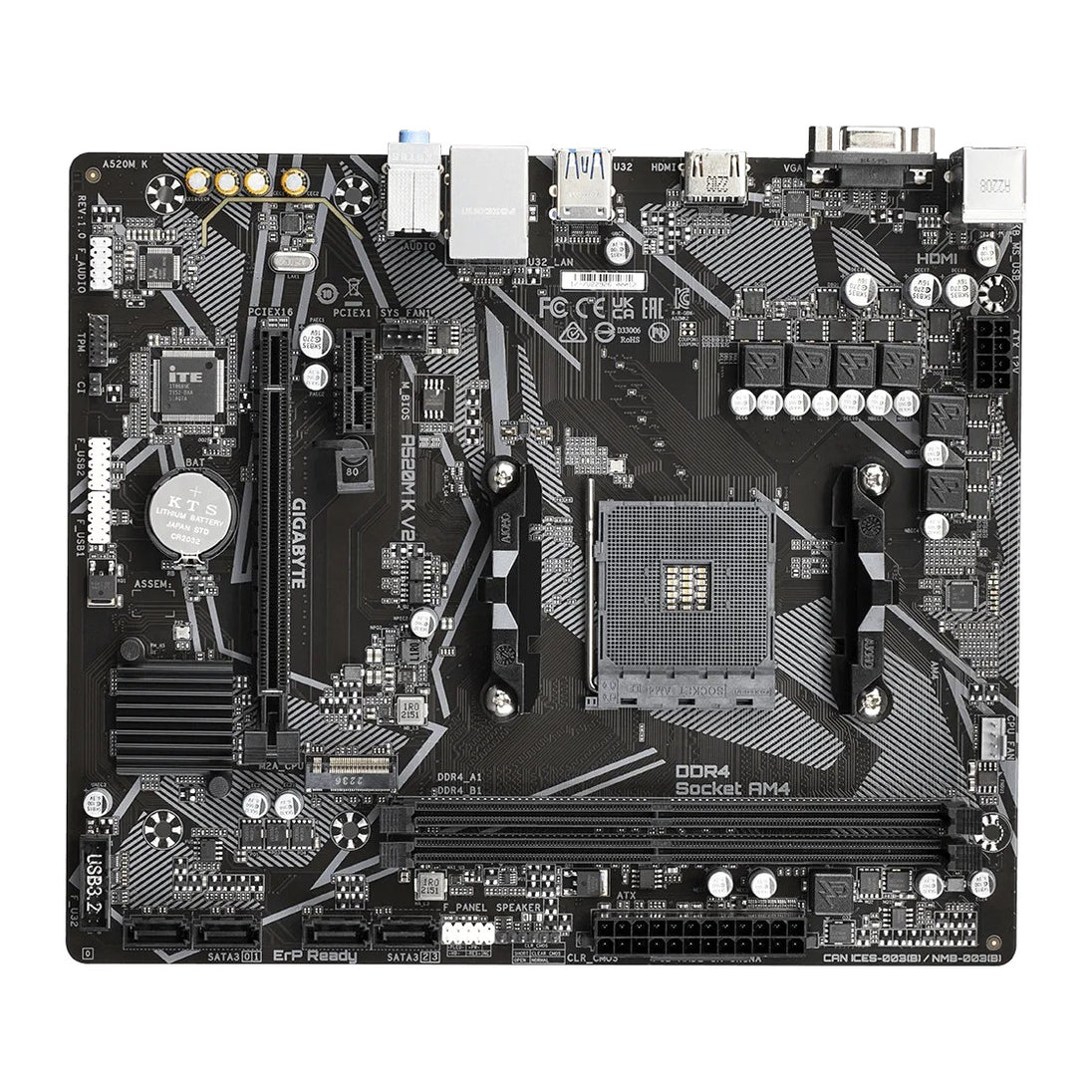 GIGABYTE A520M K V2 | Ultra Durable Motherboard | AM4 DDR4 | Micro-ATX