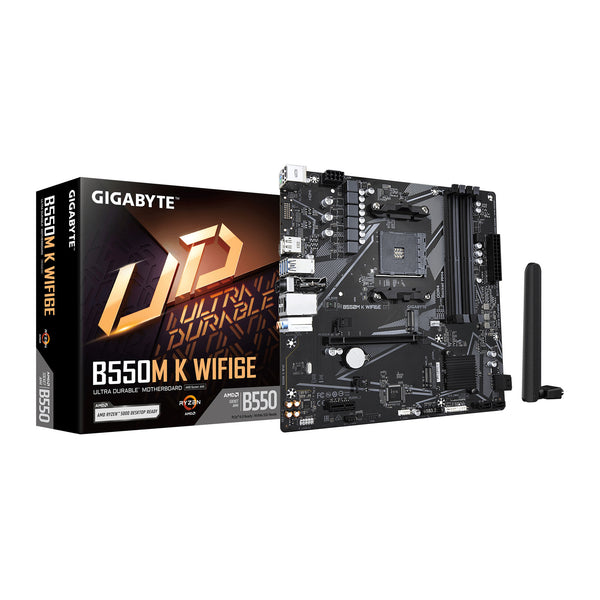GIGABYTE B550M K WIFI6E | AM4 Motherboard | Wi-Fi 6E | Micro-ATX DDR4