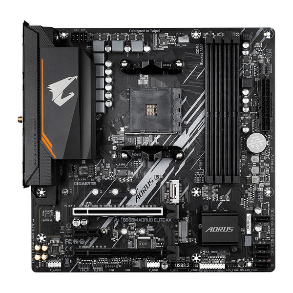 GIGABYTE B550M AORUS ELITE AX | AM4 Micro ATX Motherboard | DDR4 | Wi-Fi 6E
