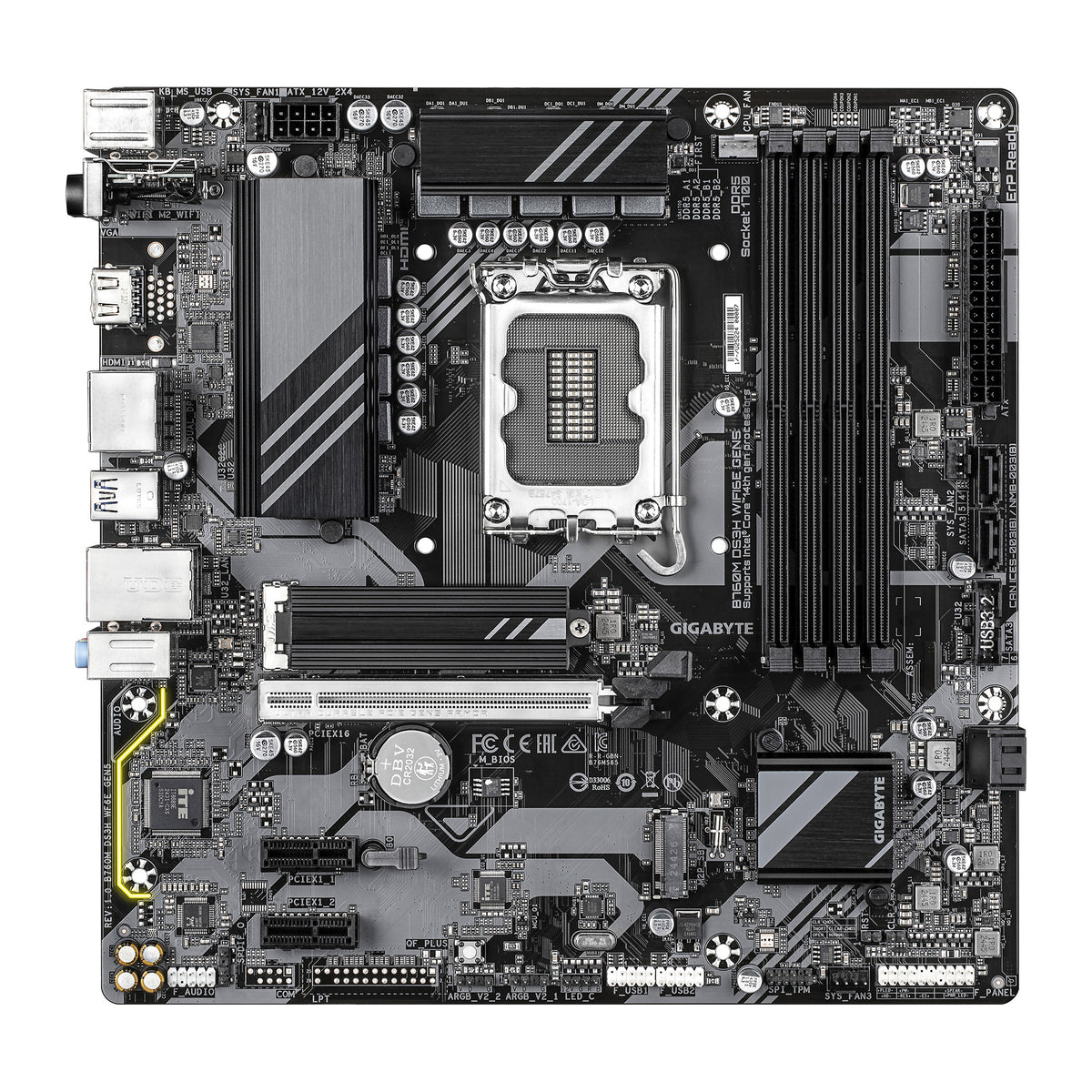 GIGABYTE B760M DS3H WIFI6E GEN5 | Motherboard | LGA1700 DDR5 | Micro-ATX