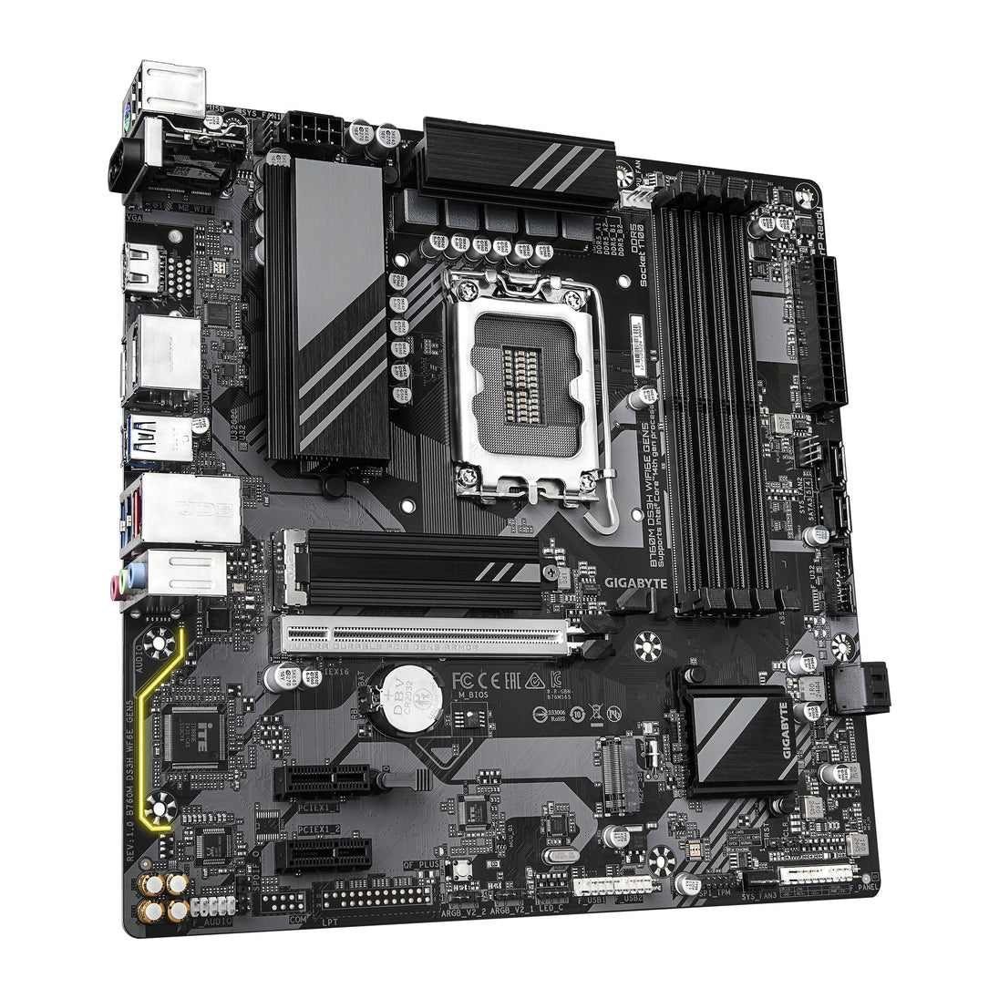 GIGABYTE B760M DS3H WIFI6E GEN5 | Motherboard | LGA1700 DDR5 | Micro-ATX