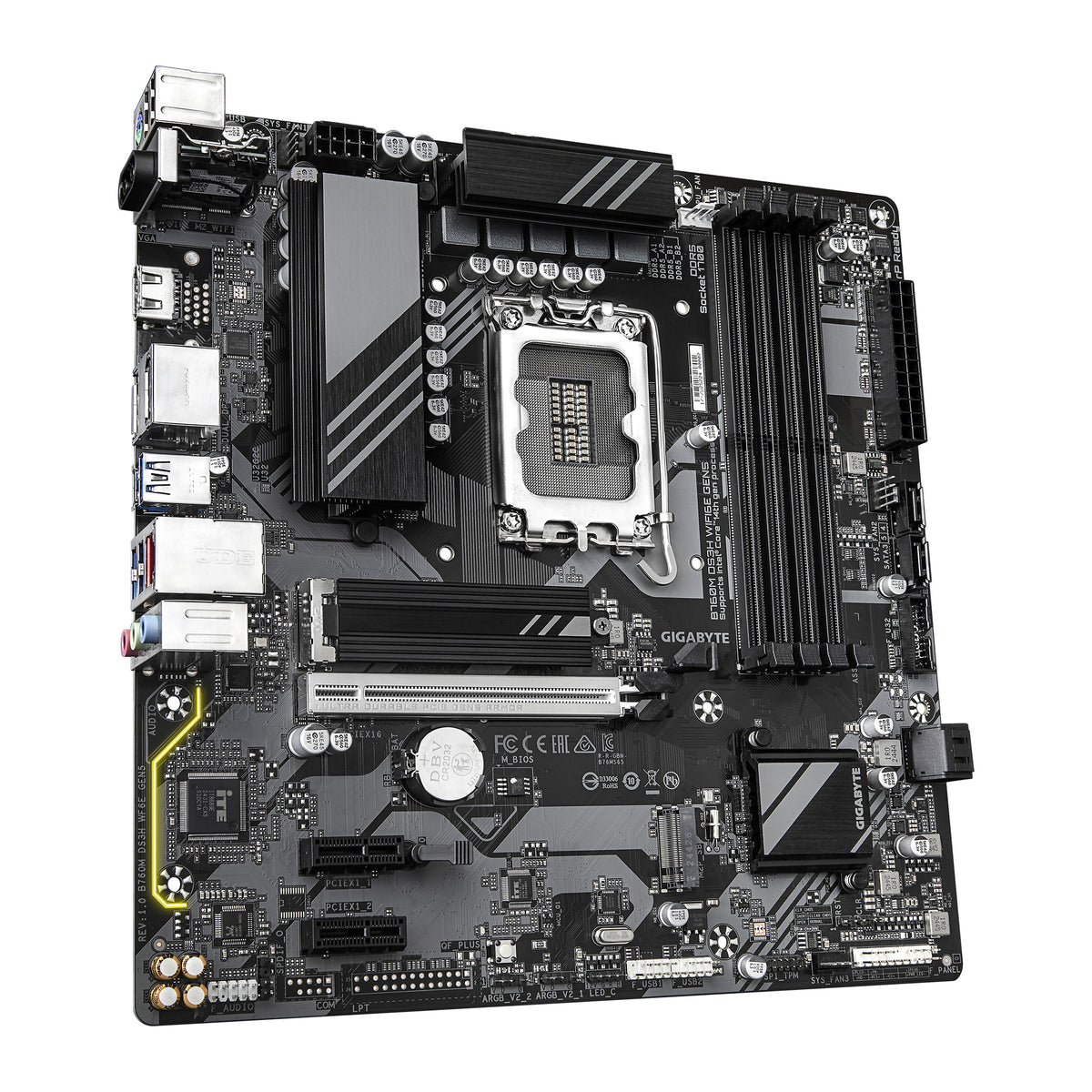 GIGABYTE B760M DS3H WIFI6E GEN5 | Motherboard | LGA1700 DDR5 | Micro-ATX