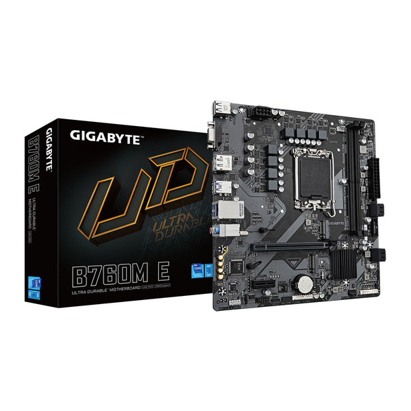 GIGABYTE B760M E | Micro ATX motherboard | Intel LGA 1700 | DDR5 | PCIe 4.0 M.2