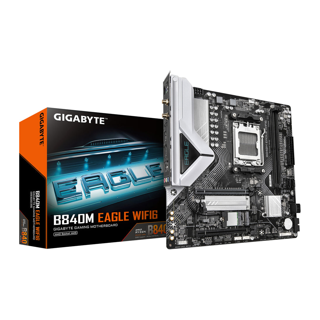 GIGABYTE B840M EAGLE WIFI6 | AM5 Motherboard | DDR5 | Micro-ATX