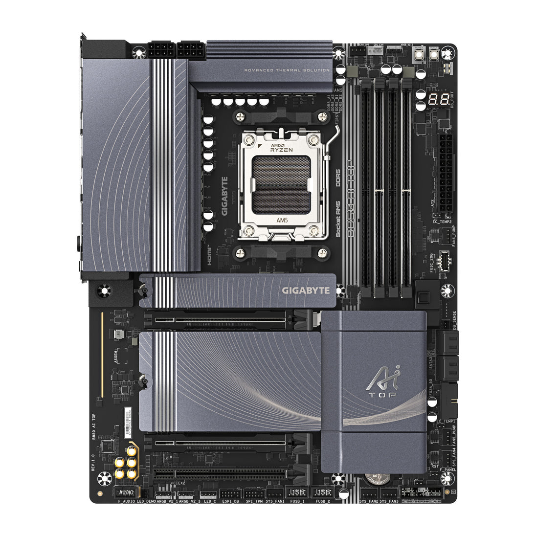 GIGABYTE B850 AI TOP | ATX motherboard | AMD AM5 | Wi-Fi 7, dual 10GbE, DDR5