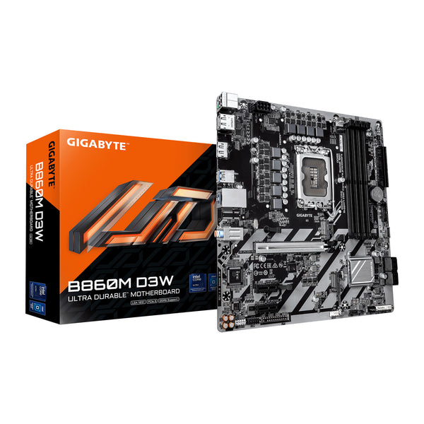 GIGABYTE B860M D3W | LGA1851 Motherboard | DDR5, 2 M.2 | Micro-ATX