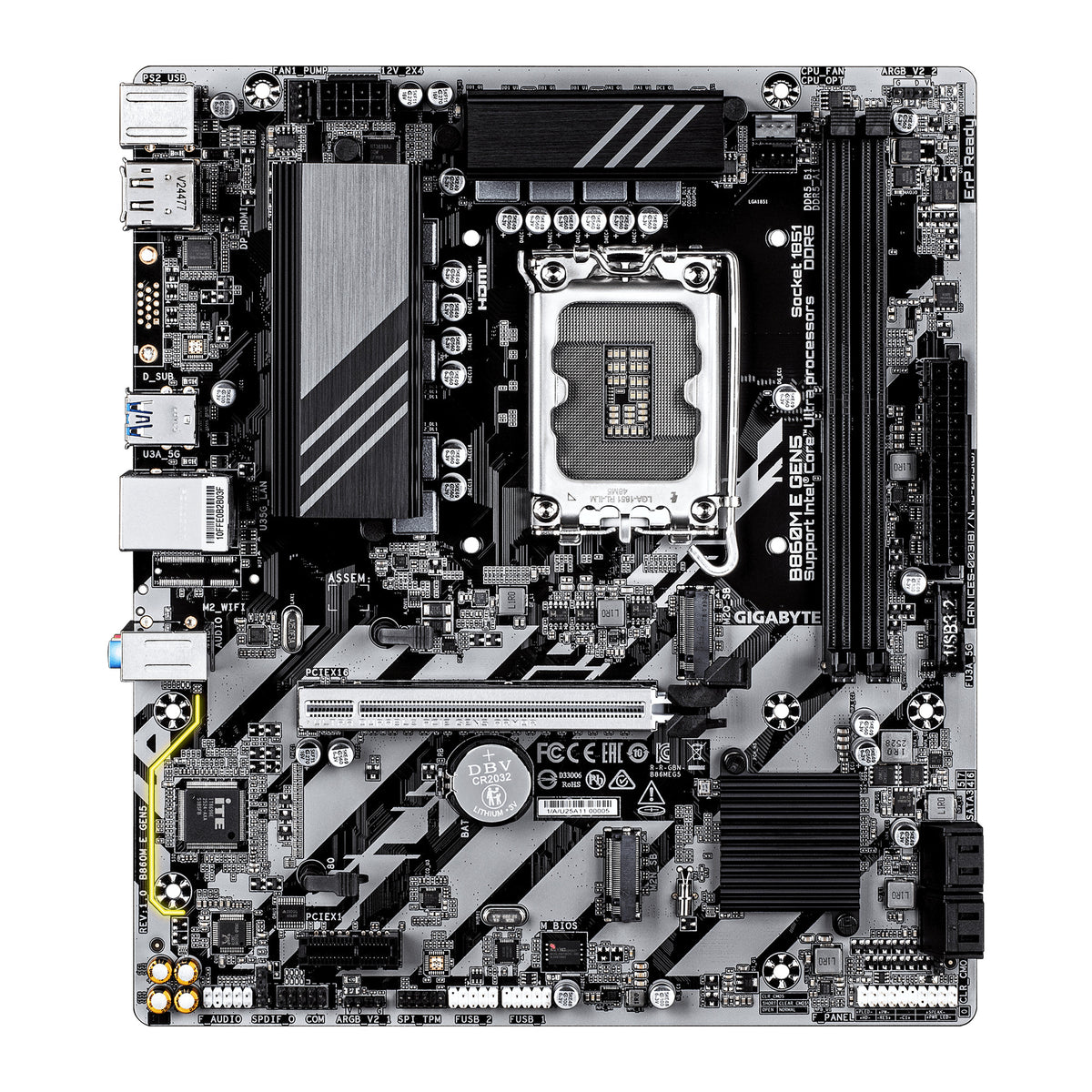 GIGABYTE B860M E GEN5 | LGA1851 Motherboard | DDR5 | Micro-ATX