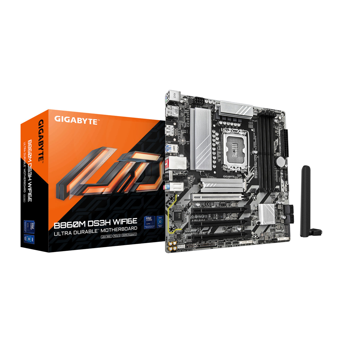 GIGABYTE B860M DS3H WIFI6E | Micro ATX motherboard | LGA 1851 | DDR5, PCIe 5.0