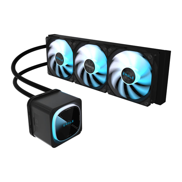 GIGABYTE EAGLE 360 | 360 mm liquid CPU cooler | 3 x 120 mm ARGB fans | Black