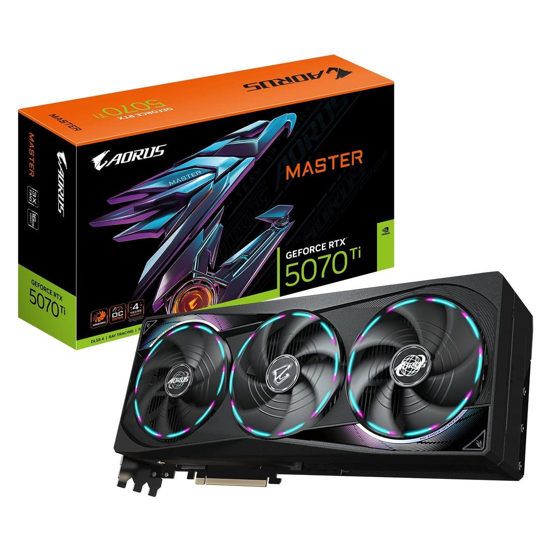 Gigabyte AORUS GeForce RTX 5070 Ti MASTER | Graphics card | 16GB GDDR7