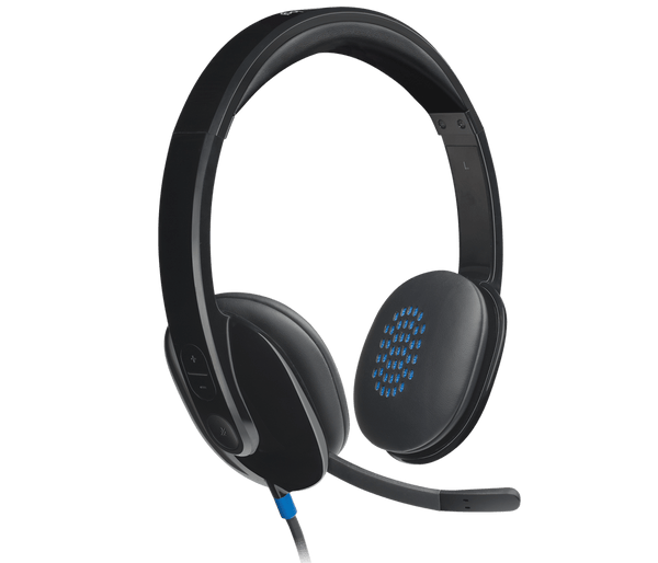 Logitech H540 | USB headset | Noise-cancelling microphone | Black