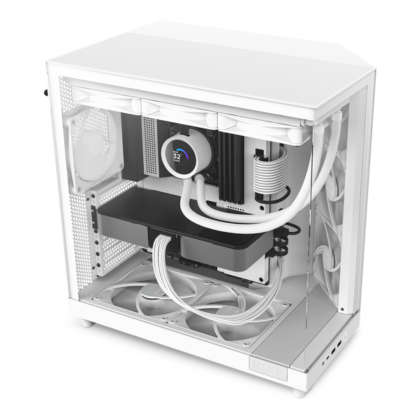 NZXT H6 Flow | Mid tower PC case | ATX | White
