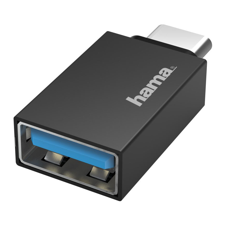 Hama 00200311 | USB-C to USB-A OTG adapter | USB 3.2 Gen 1 5 Gbit/s | Black